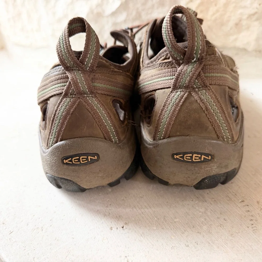Keen Arroyo II Mens Brown Leather Waterproof Hiking Sandals Shoes 1002427 SZ 10